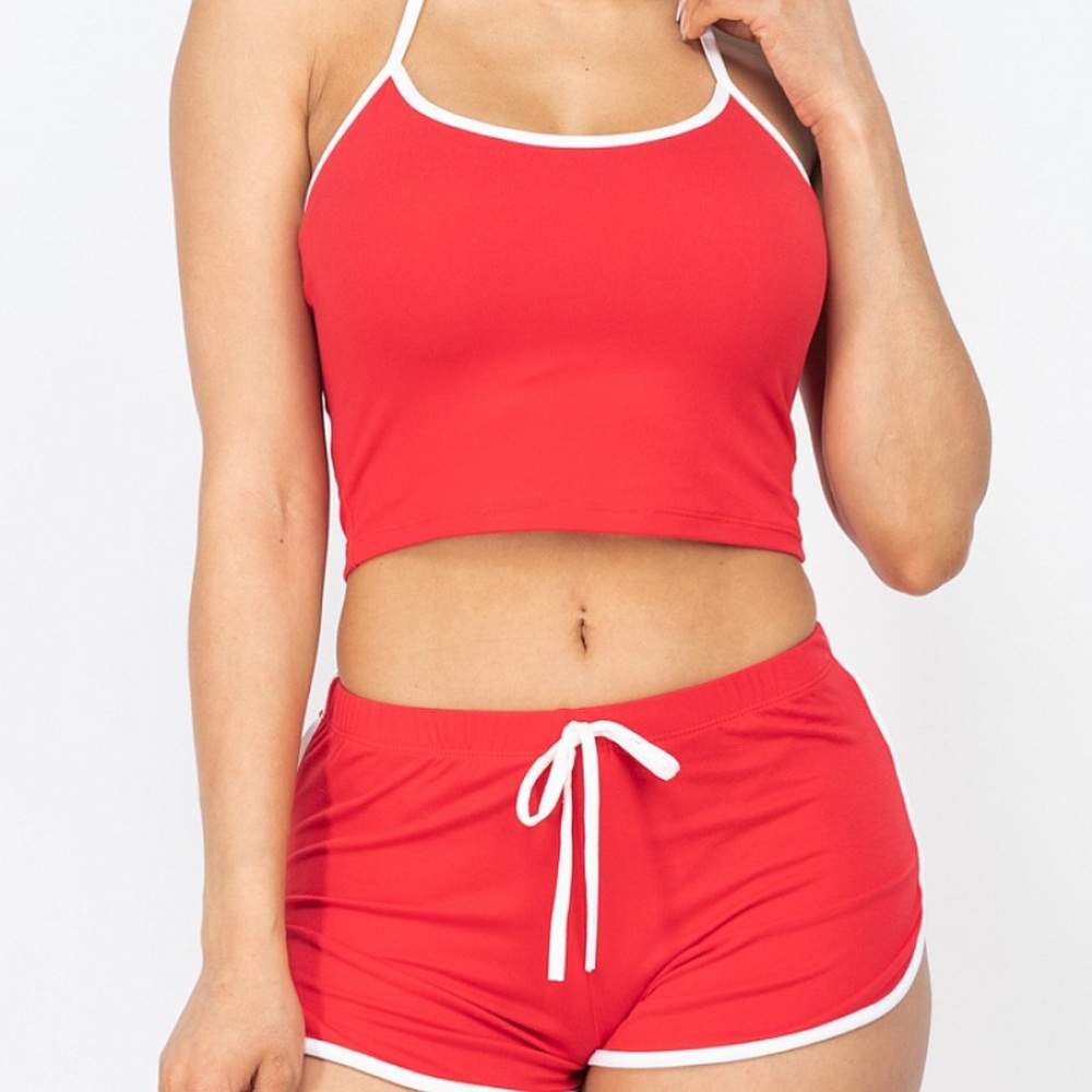 Two Piece Halterneck Set